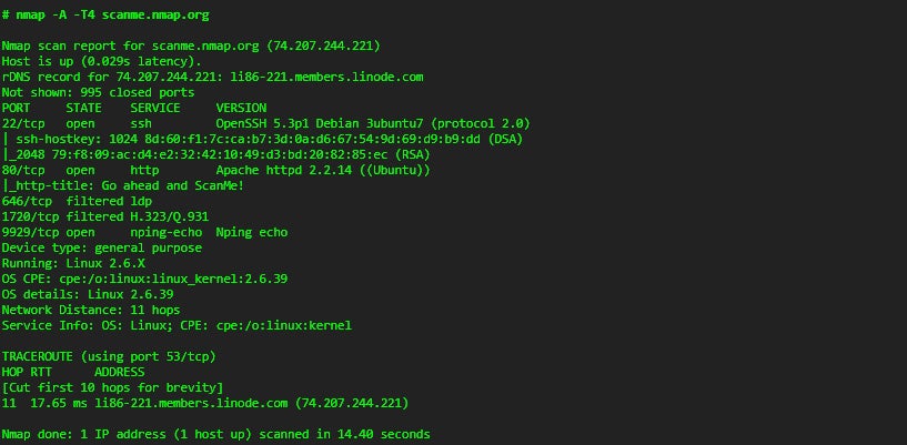 Nmap screenshot.
