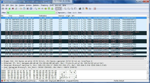 RTP traffic in a VoIP call