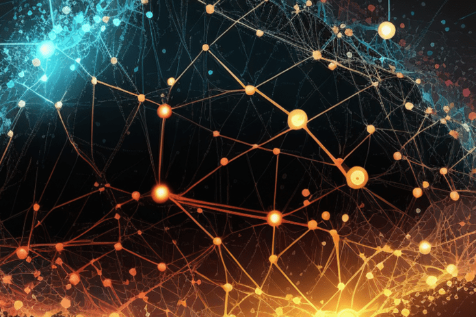 Abstract network connect concept.