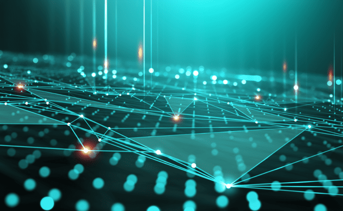 Vast network of interconnected nodes in a digital environment.