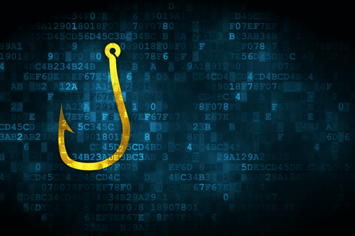Fishing Hook on digital background.