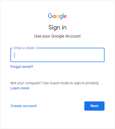 Figure 1 - Google MFA.