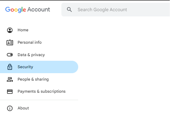 Figure 2 - Google MFA.