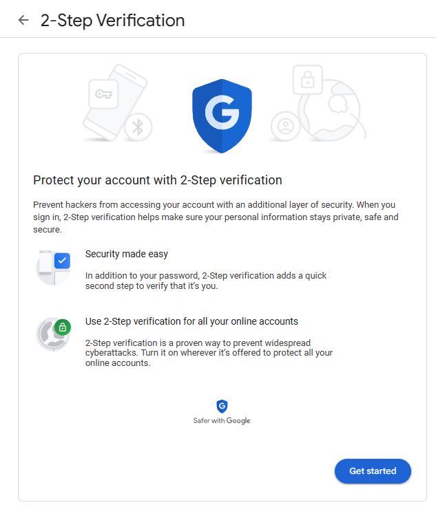 Figure 3 - Google MFA.