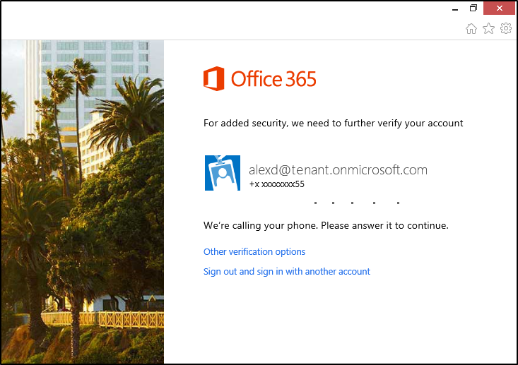 Figure 4 - Microsoft MFA.