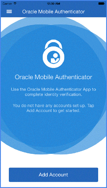 Figure 1 - Oracle MFA.
