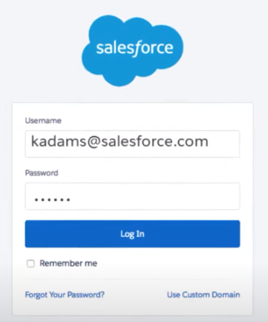 Step 1 - Salesforce MFA.
