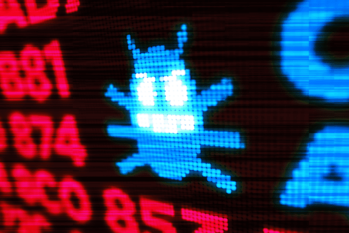 Cyber attack by a computer worm.