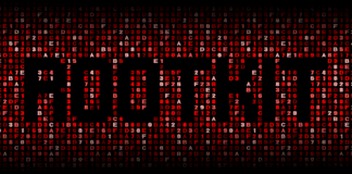 Rootkit text on hex code illustration.